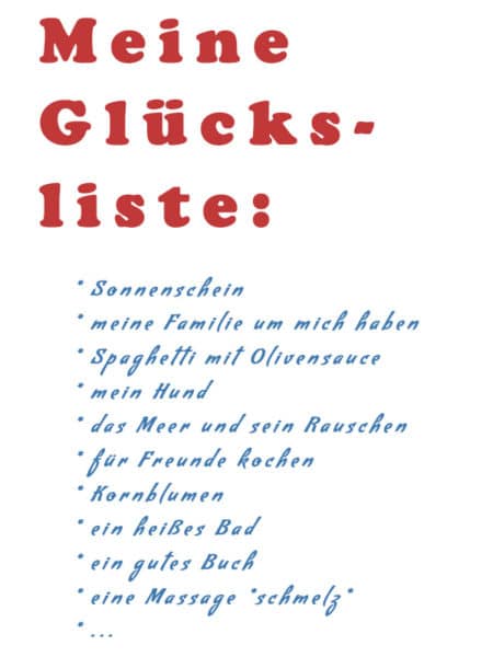 Meine Glücksliste