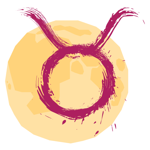 Symbol-Vollmond-Stier Symbol Vollmond Stier