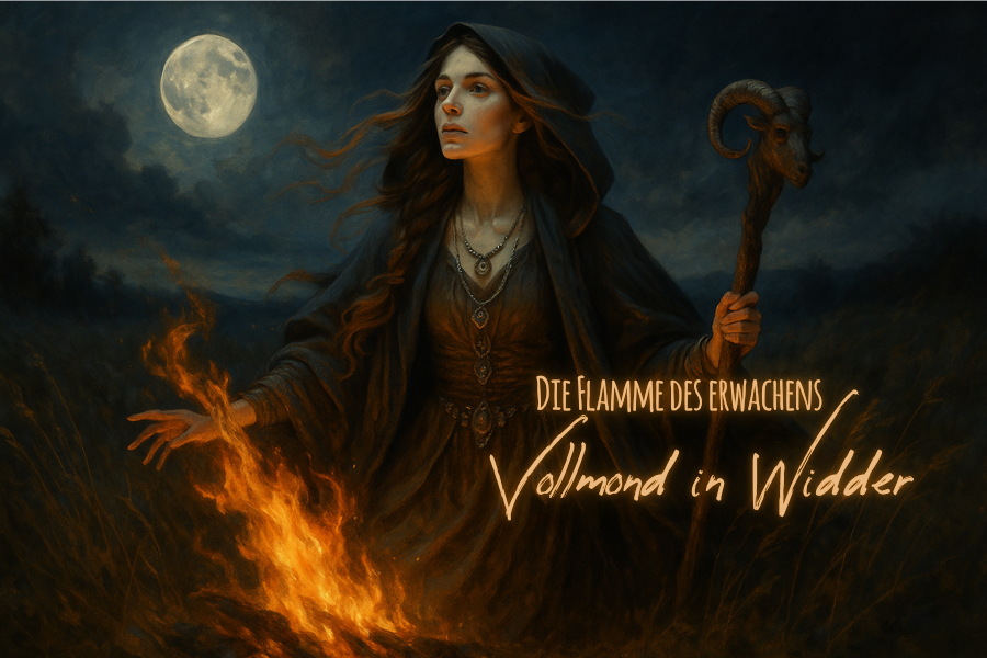 07 Oktober 2025 Frau unter dem Vollmond Widder